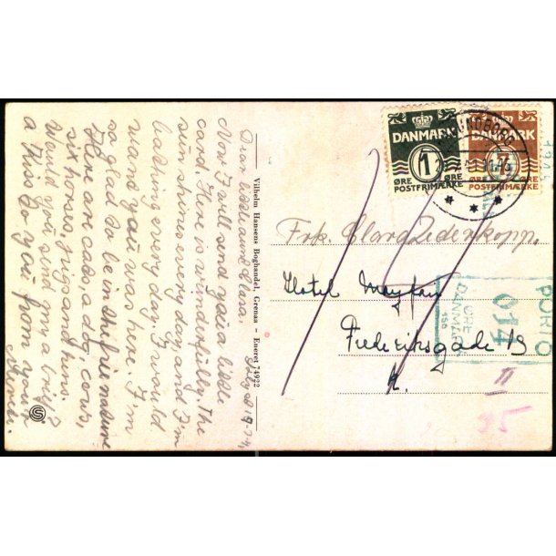 Efterporto - Postkort fra Kalundborg 20 - 7 - 41 - Efterporto 14 re