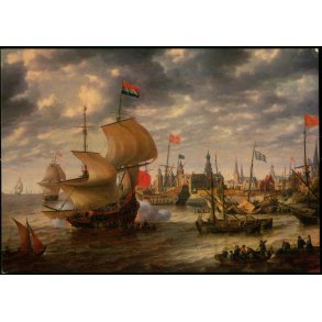 Nederlandske Skibe p� K�benhavns rhed i 1630 erne - K�benhavn Bymuseum u/n - Ubrugt