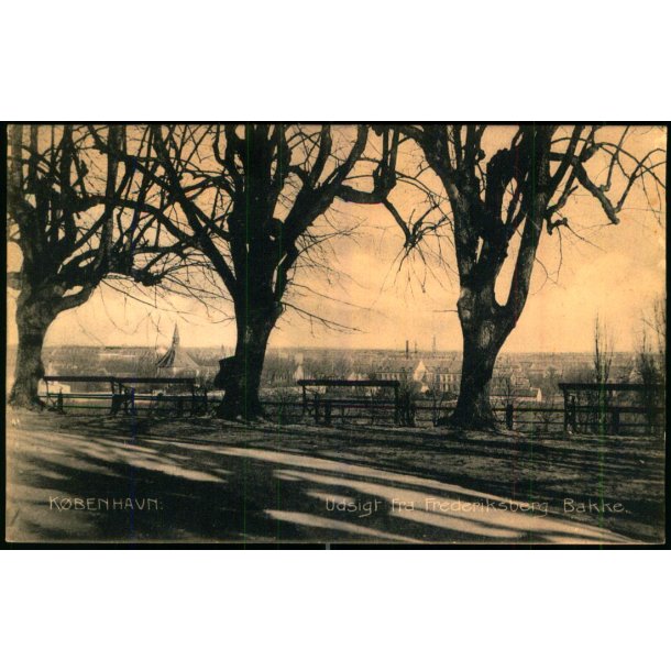 Kbenhavn - Udsigt fra Frederiksberg Bakke - C. St. 523  - Brugt