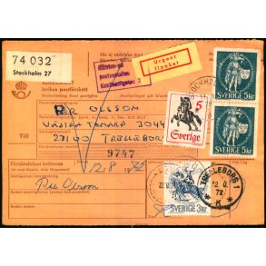 Adressekort - Ilpaket - Sverige - 12 - 8 - 72