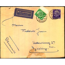 Luftpost Brev fra Tyskland til Danmark - 8 - 5 - 33