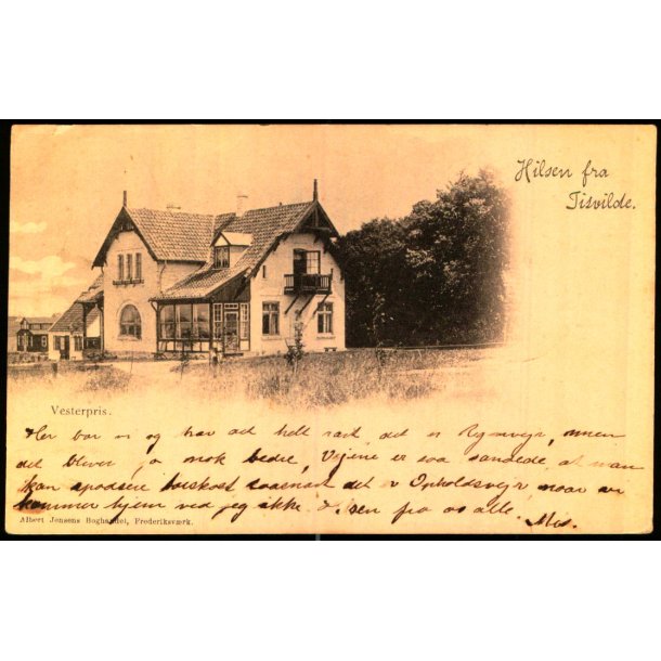 Hilsen fra Tisvilde - A, Jensen u/n - Brugt - Rift !