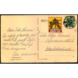 SKAVE p Postkort - Julemrke 1918