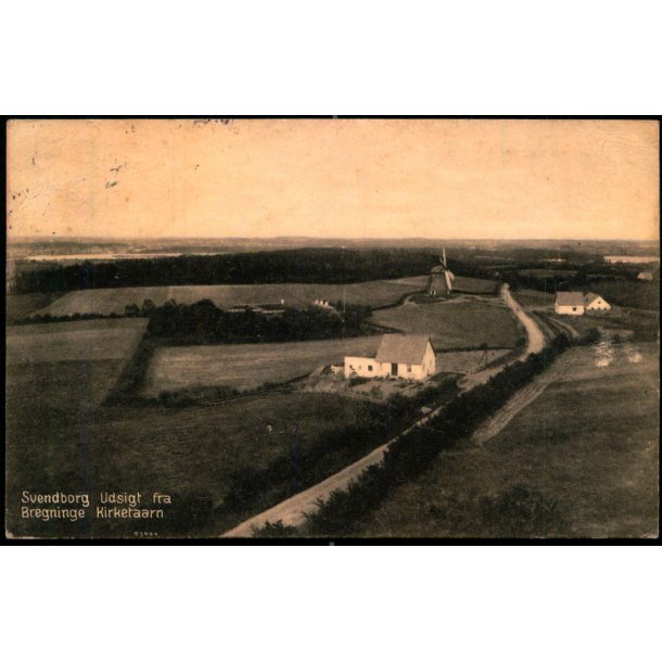 Svendborg - Udsigt fra Bregninge Kirketaarn - Chr. G. Kielberg 44054 - Brugt