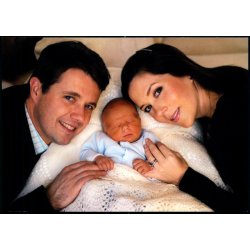 Kronprinsessen og Kronprinsen med den nyfdte prins - Trojaborg Roy 13 - Ubrugt