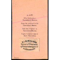 Thorvaldsens Museum - Visitkortbillede - H.I. Bing &amp; S�n - 641