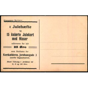 Kongens Nytorv - Reklame for Kortklderen - u/n - Ubrugt