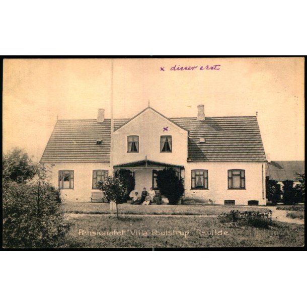  Pensionat  "Villa Poulstrup" - Tisvilde - Albert Jensens Bogh. 7055