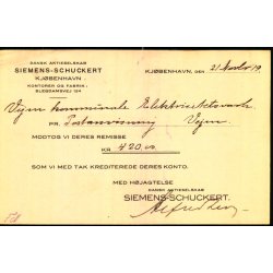 Siemens - Schuckert - Kbh. - u/n - Brugt