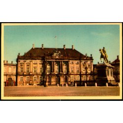 K�benhavn - Amalienborg Slot med den Ber�mte Statue af Kong Frederik den 5te - K. Witt- M�ller 6700/