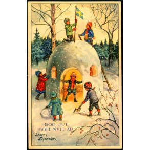 Jenny Nystrm - God Jul - Gott Nytt r - Alex Eliasson - Stockholm u/n - Brugt 