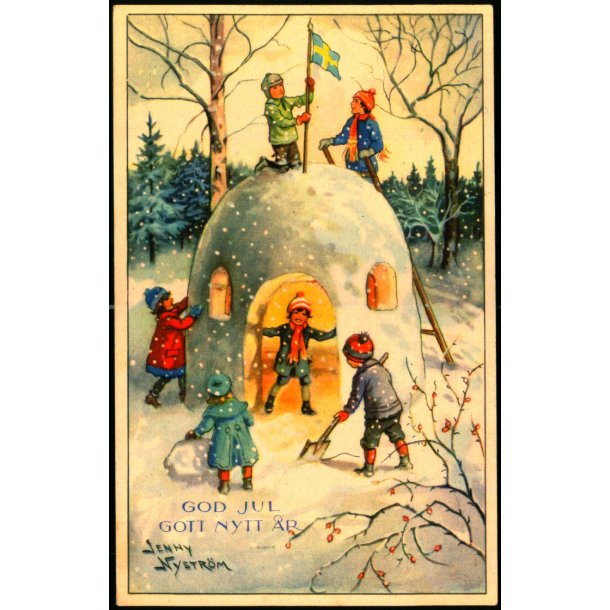 Jenny Nystrm - God Jul - Gott Nytt r - Alex Eliasson - Stockholm u/n - Brugt 