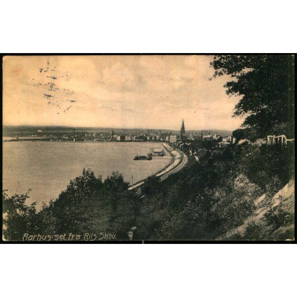 Aarhus set fra Ris Skov - u/n - Brugt