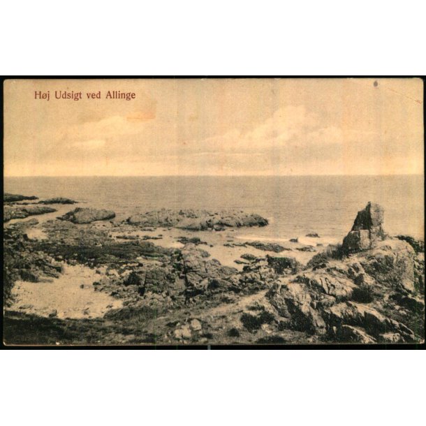 H�j Udsigt ved Allinge - L. Christensen 836 - Ubrugt