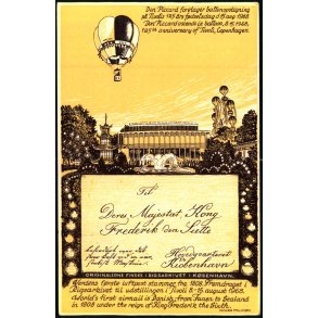 Kbenhavn - Tivoli - Verdens frste Luftpost 125 rs ballonopstigning - u/n - Brugt