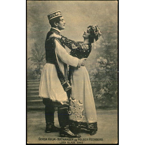 Gerda Krum-Nathansen og Holger Reenberg - Den glade Enke - Alex Vincent 1357 - Ubrugt