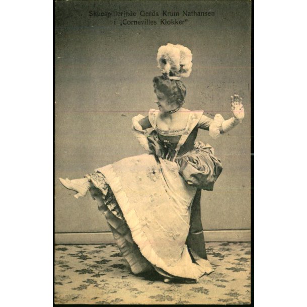 Skuespillerinde Gerda Krum Nathansen i Cornevilles Klokker - Sk.B. &amp; Kf. 2489 - Brugt