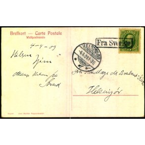 Fra Sveriege i Ramme - Postkort 4 - 4 - 09 - Til Helsingr