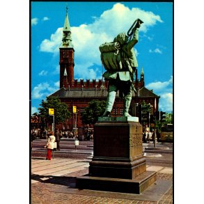 Kbenhavn - Parti fra Rdhuspladsen og den lille hornblser - Stender 149 101 617 - Brugt