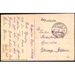 Feldpostkarte - Lookstedter Lager   24 -8 -18 - Til  ? ?  - Billedside :  Lockstedt Lager