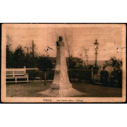 Esbjerg - Jens V�vers Statue i Anl�get - C.J.C. 328 - Brugt - Svage hj�rner !