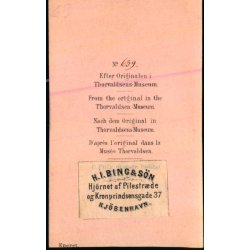 Thorvaldsens Museum - Visitkortbillede - H.I. Bing &amp; S�n - 639
