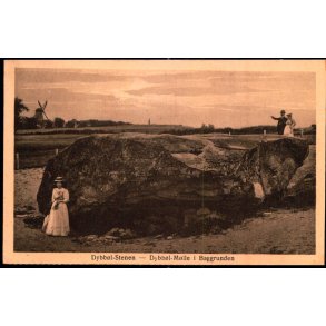 Dybb�l - Stenen - Dybb�l- M�lle i Baggrunden - Chr. Qvist 67 - Ubrugt