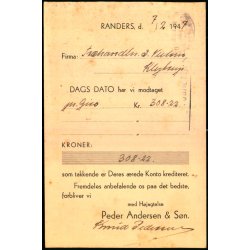 Peder Andersen &amp; Sn - Randers - u/n - Brugt