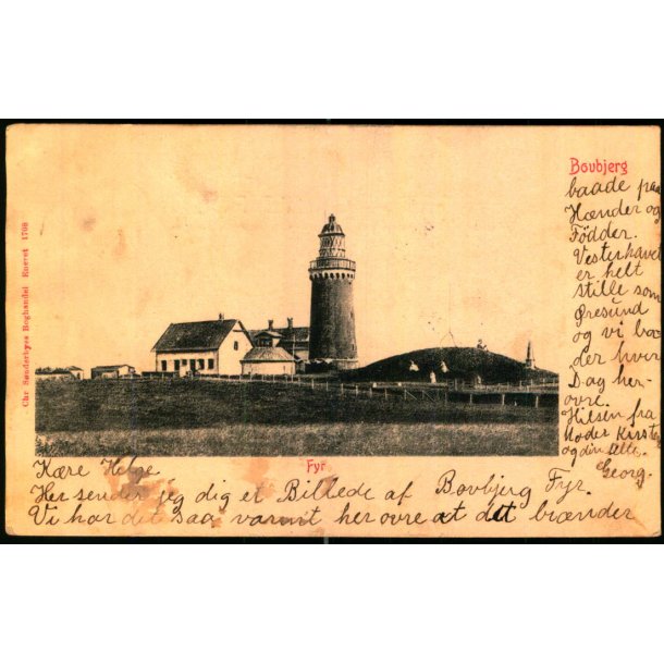 Bovbjerg - Fyr - Chr.Snderbyes Bogh. 1708 - Brugt