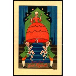 God Jul - Gott Nytt r - Lille Kort 7x10 cm - Svensk u/n - Ubrugt