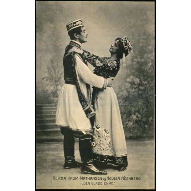 Gerda Krum-Nathansen og Holger Reenberg - Den glade Enke - Alex Vincent 1357 - Ubrugt