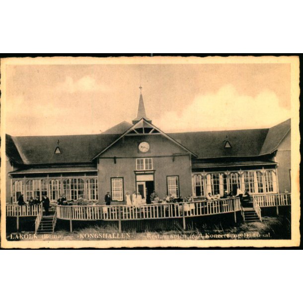 Lakolk -Rm - "Kongshallen" - Restaurant med Koncert og Dansesal - Rm Vesterhavsbad 3947 - Ubrugt
