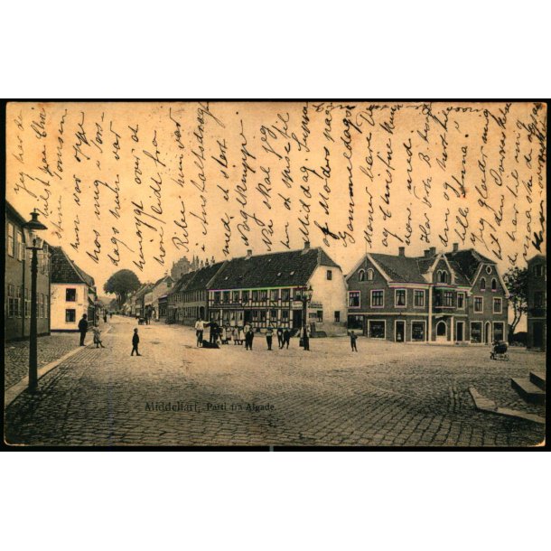 Middelfart - Parti fra Algade - J.G. Kreutzers Papir 10 - Brugt 