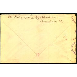 Censurbrev fra Tyskland med indhold og kemisk spor -  29 - 9 - 42 - Til Kbenhavn F.