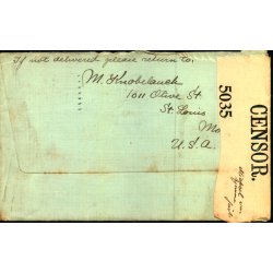 Censurbrev fra U.S.A.  23 - 9 - 17 - Til Kbenhavn