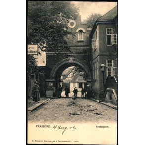 Faaborg - Vesterport -  G. Nissens Bogbinderi 1334 - Ubrugt