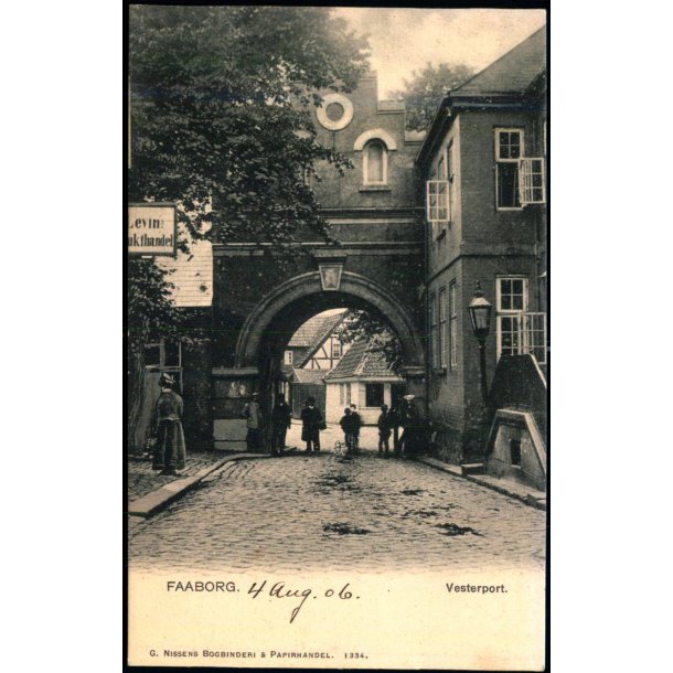 Faaborg - Vesterport -  G. Nissens Bogbinderi 1334 - Ubrugt