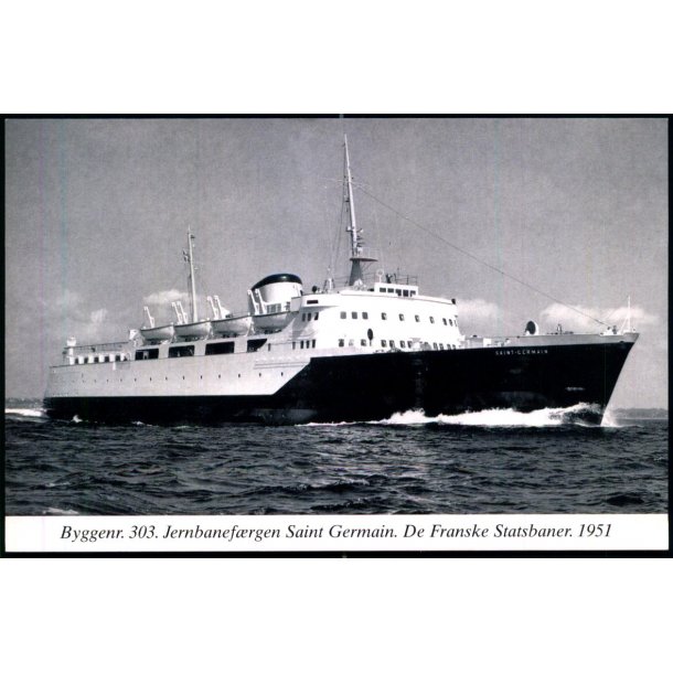 Byggenr. 303 - Jernbanefrgen "SAINT GERMAIN" - De franske Statsbaner 1951 - Helsingr Verftsmuseum 