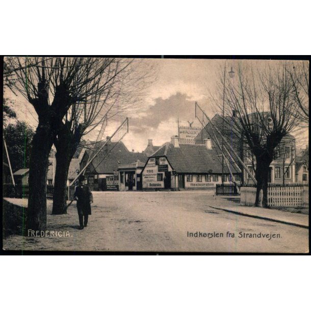 Fredericia - Indk�rsel fra Strandvejen - C. St. 1710 - Brugt
