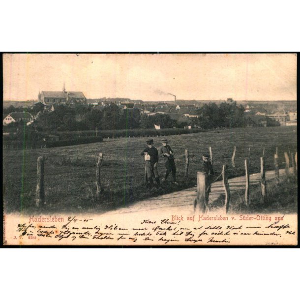 Hadersleben - Blick auf Haderslebenv. S�der-Otting aus. J.T. 2285 - Brugt