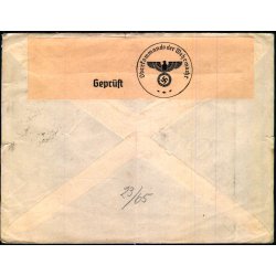 Luftport - Censurbrev fra Italien  18 - 1 - 40 - Til Hamburg