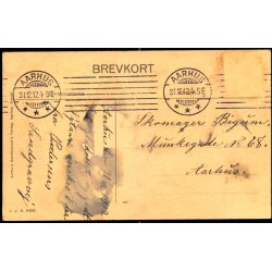 Julehilsen fra Aarhus - Aarhus Kunsthandel - J.J.N. 6458 - Brugt