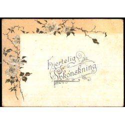 Kartonkort - Hjertelig Lyknskning