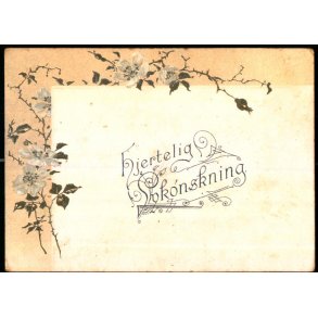 Kartonkort - Hjertelig Lyknskning