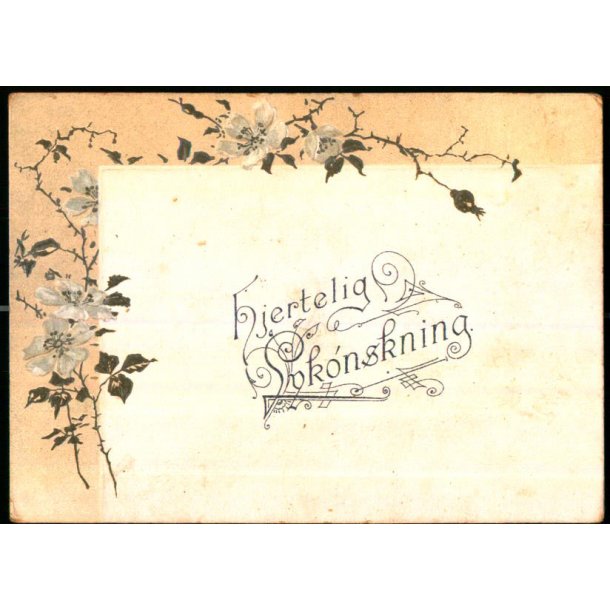 Kartonkort - Hjertelig Lyknskning