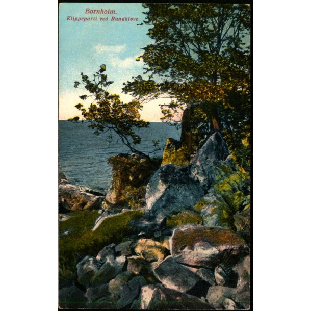 Bornholm - Klippeparti ved Randklve - Alex Vincent 697 - Ubrugt