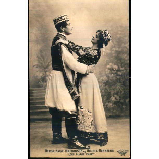 Gerda Krum-Nathansen og Holger Reenberg - Den glade Enke - Alex Vincent 471 - Ubrugt