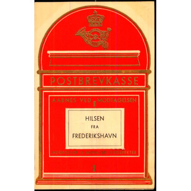 Hilsen fra Frederikshavn - Postkasse med billeder i Maven - Stender Serie 3 - Ubrugt