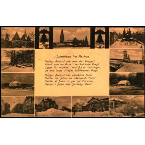 Julehilsen fra Aarhus - Aarhus Kunsthandel - J.J.N. 6458 - Brugt