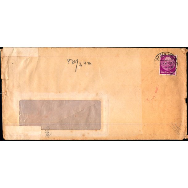 Censurbrev fra Tyskland -  24 - 2 - 41 - Til ? ?